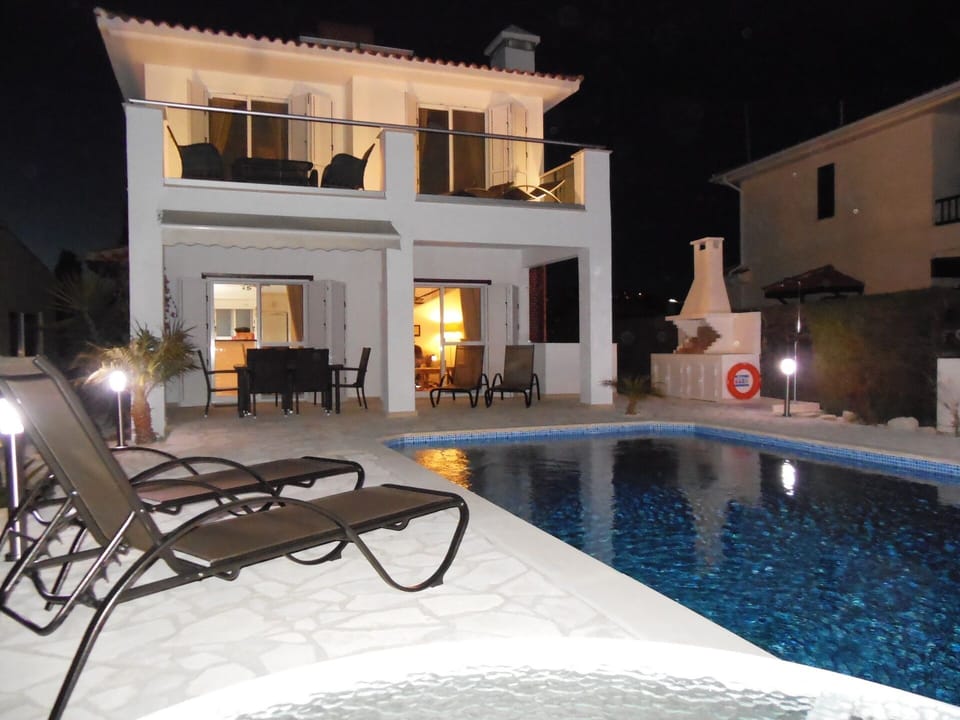 Villa at night