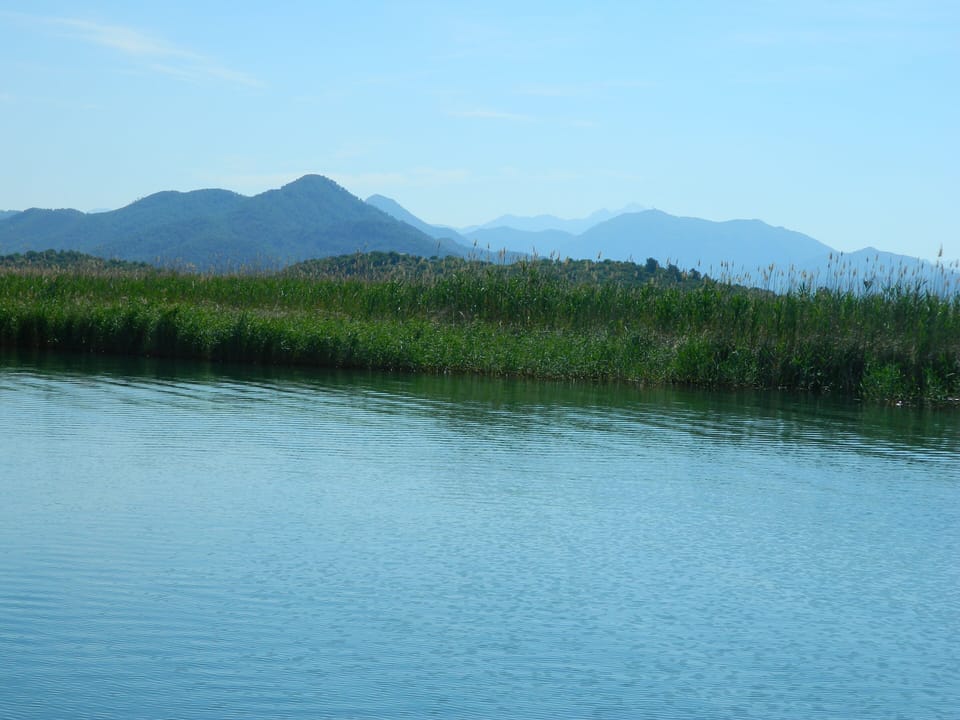 Sailing across the lake