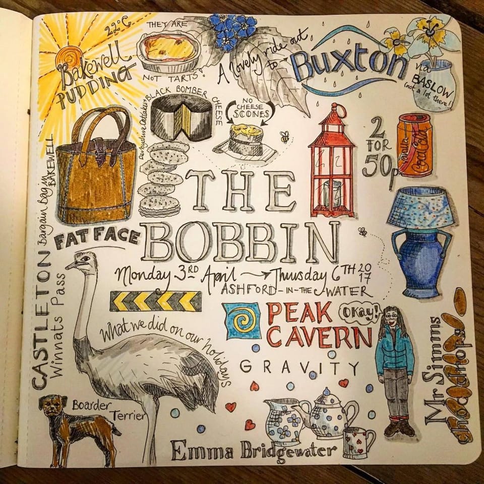 An amazing doodle by one of our lovely, very talented guests!