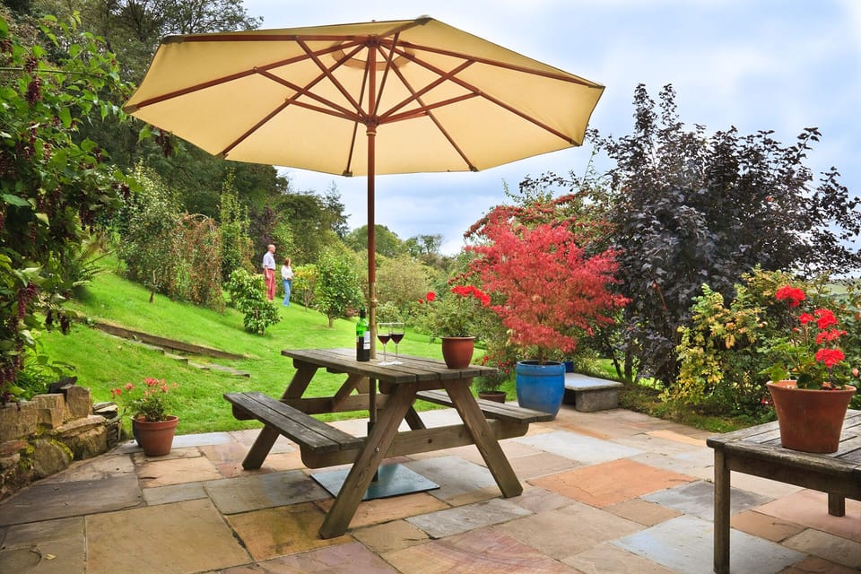 Patio view towards the Orchard