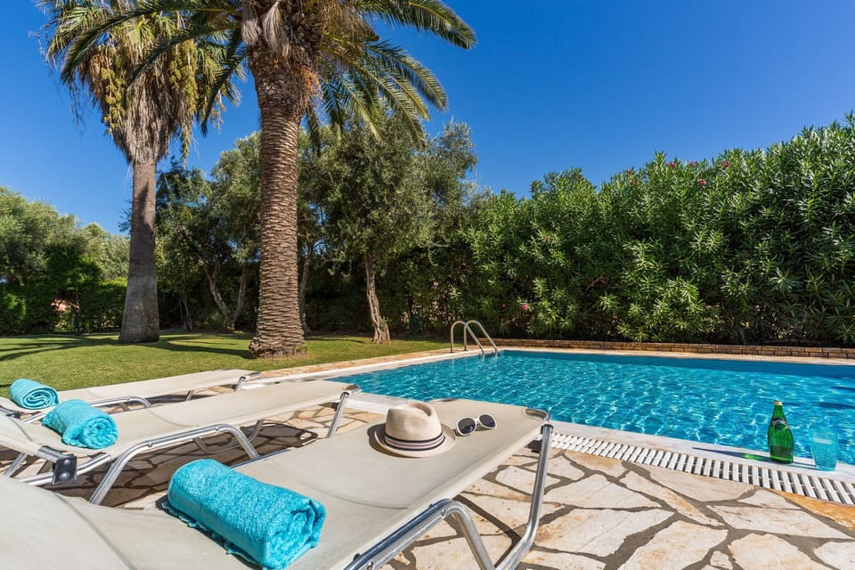 Pool and sun lounges