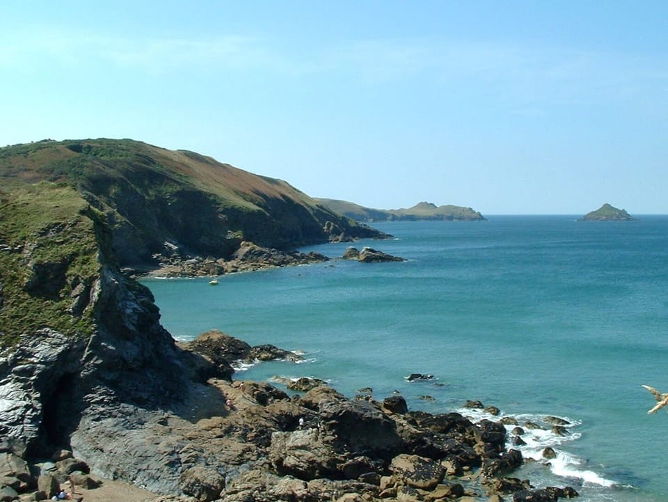 Lundy Bay; Rumps Point in distance.
