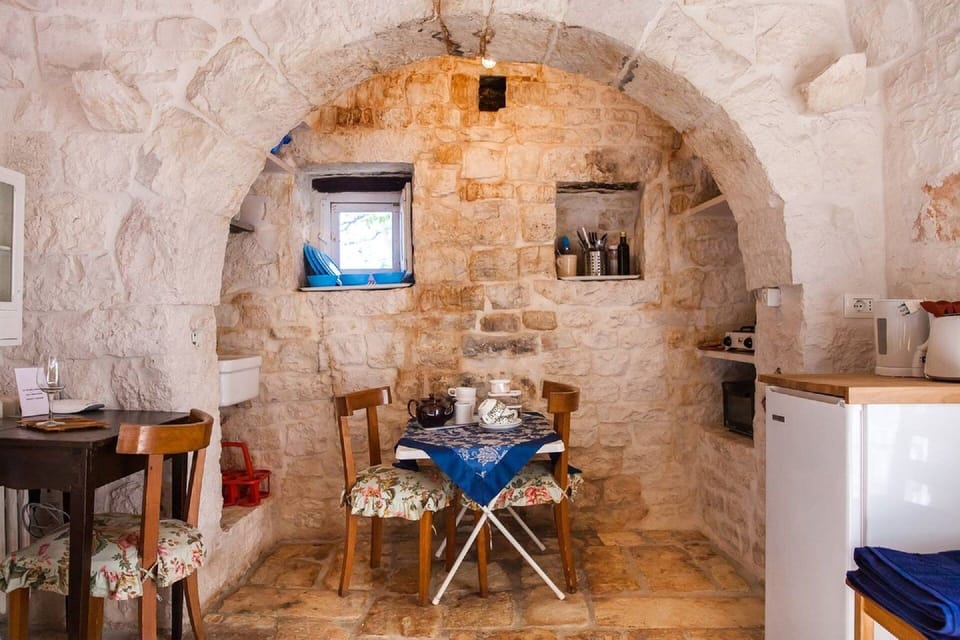 Inside the trullo.