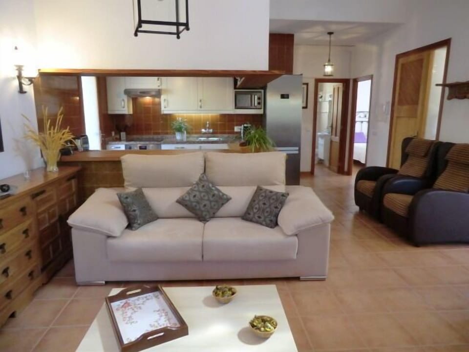 Son Sant Joan - living room with open-plan kitchen