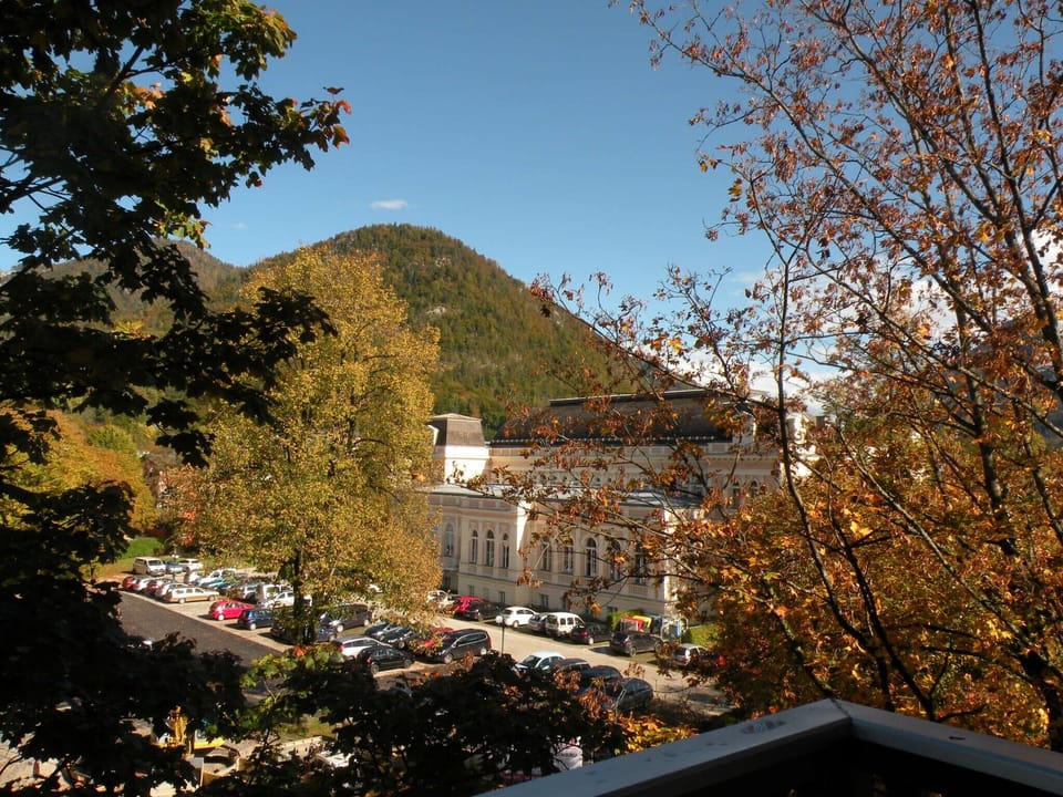 balkony view to Kurhaus and Mount Jainzen