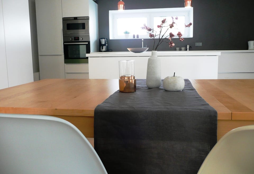 open plan kitchen