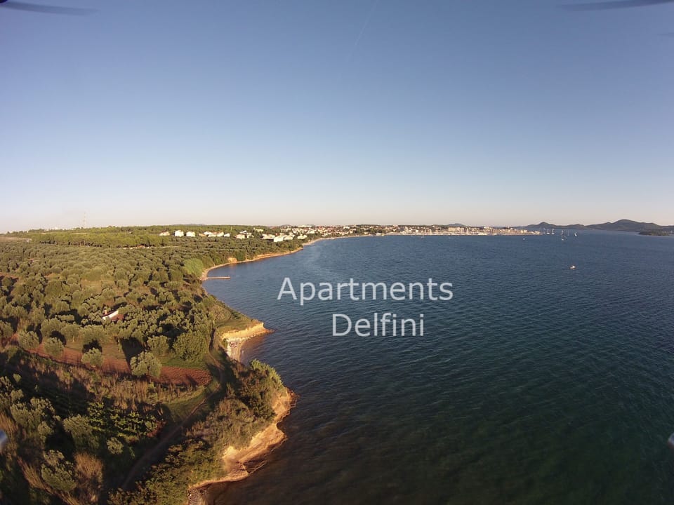 Secluded beaches towards Biograd na Moru
