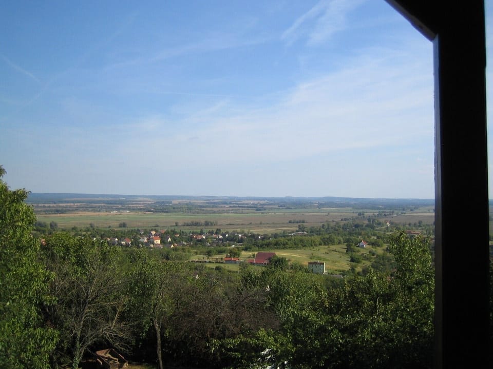 The beautiful panoramic view from the balcony