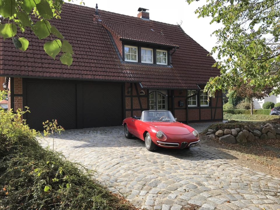 Parking in front of the house