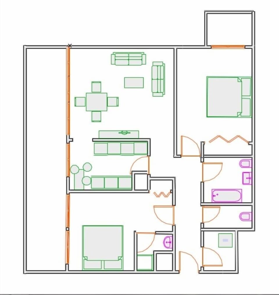 Floor plan of the apartment