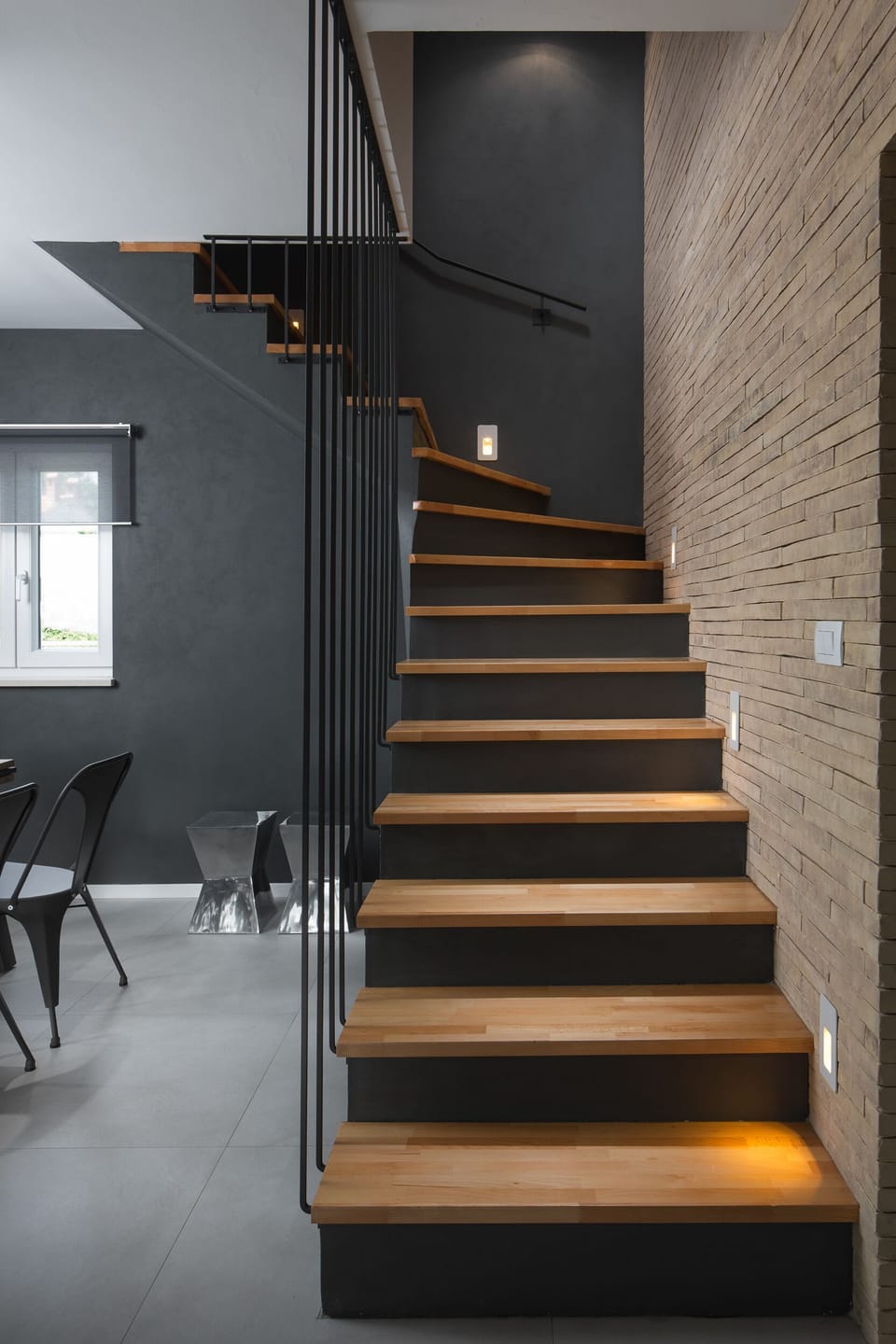 Stairs to the master bedroom