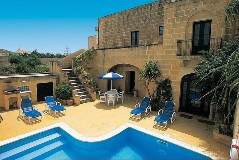 View to house and pool