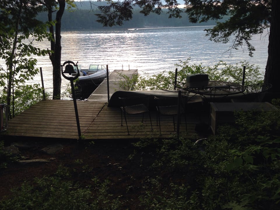 View of dock with sitting area
