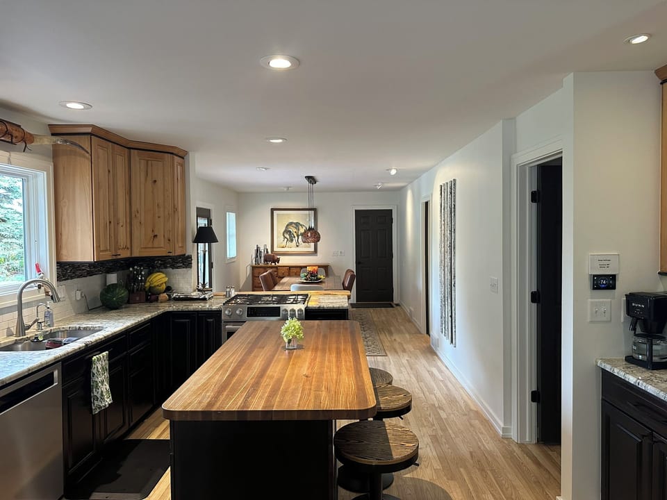 Kitchen and dining room