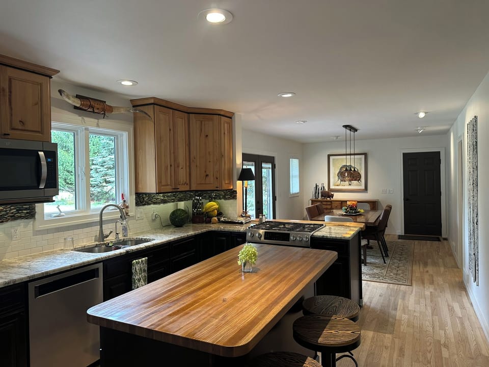 Kitchen and dining room