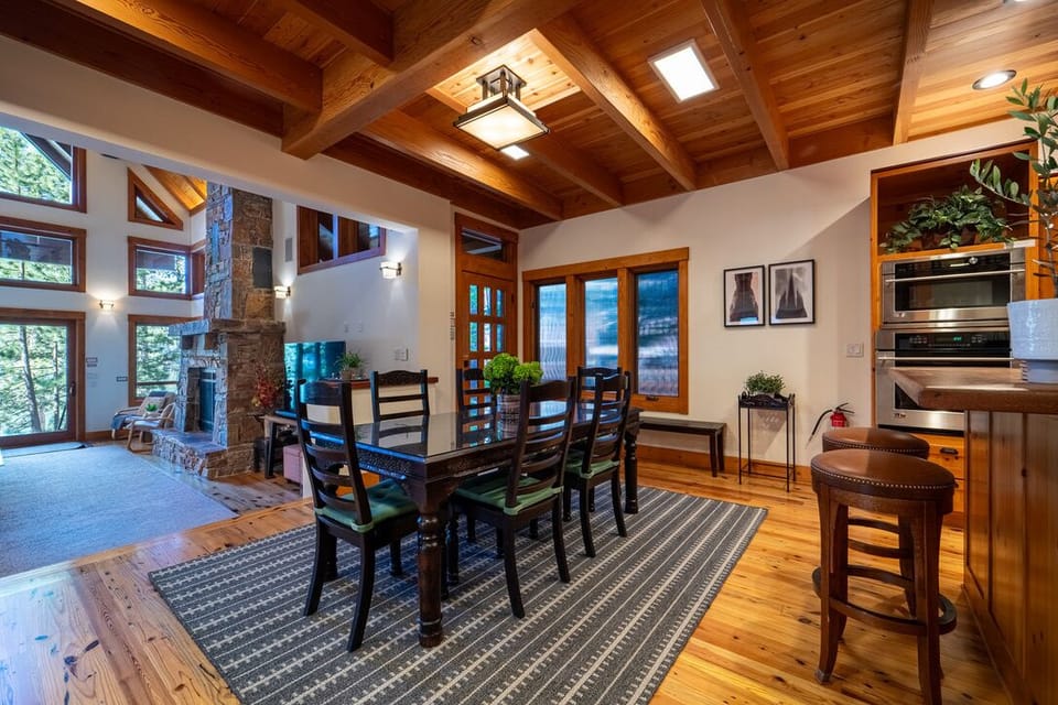 Dining table and breakfast bar