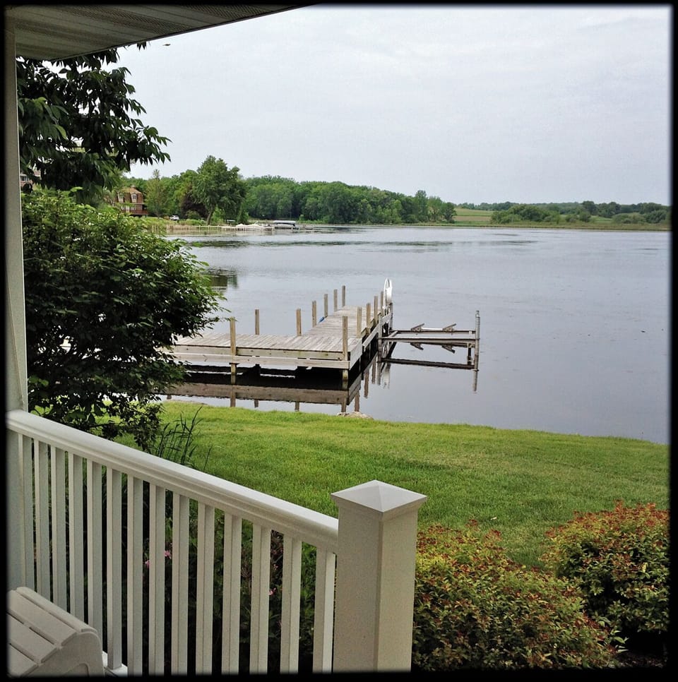 Over 300 ft. of waterfront on a secluded bay available to you.