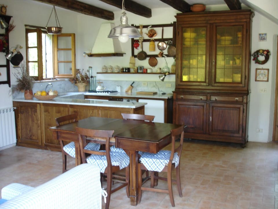 kitchen and living space