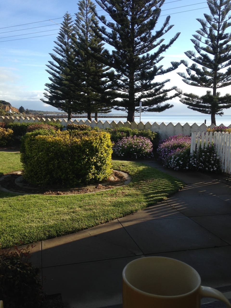 
Morning coffee on the Veranda