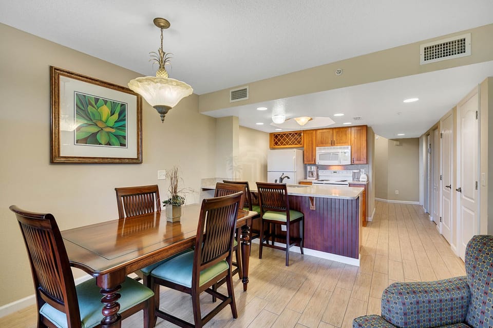 Separate dining area