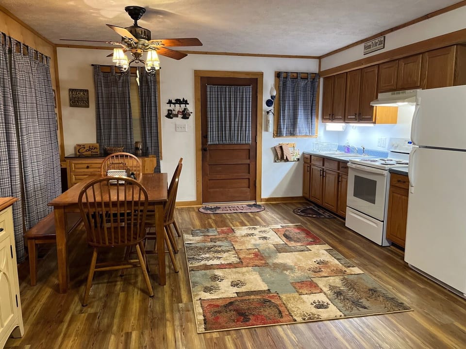 Spacious kitchen.