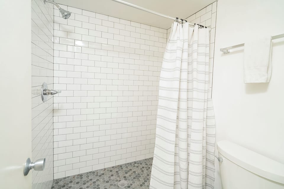 New master shower tiles