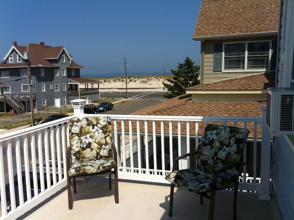 Front Porch with wonderful beach views