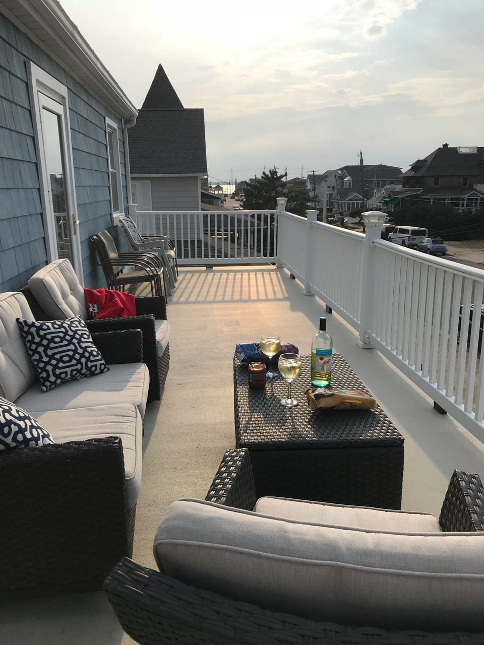 Enjoy the evenings on the second floor front deck, Ocean and Bay views!
