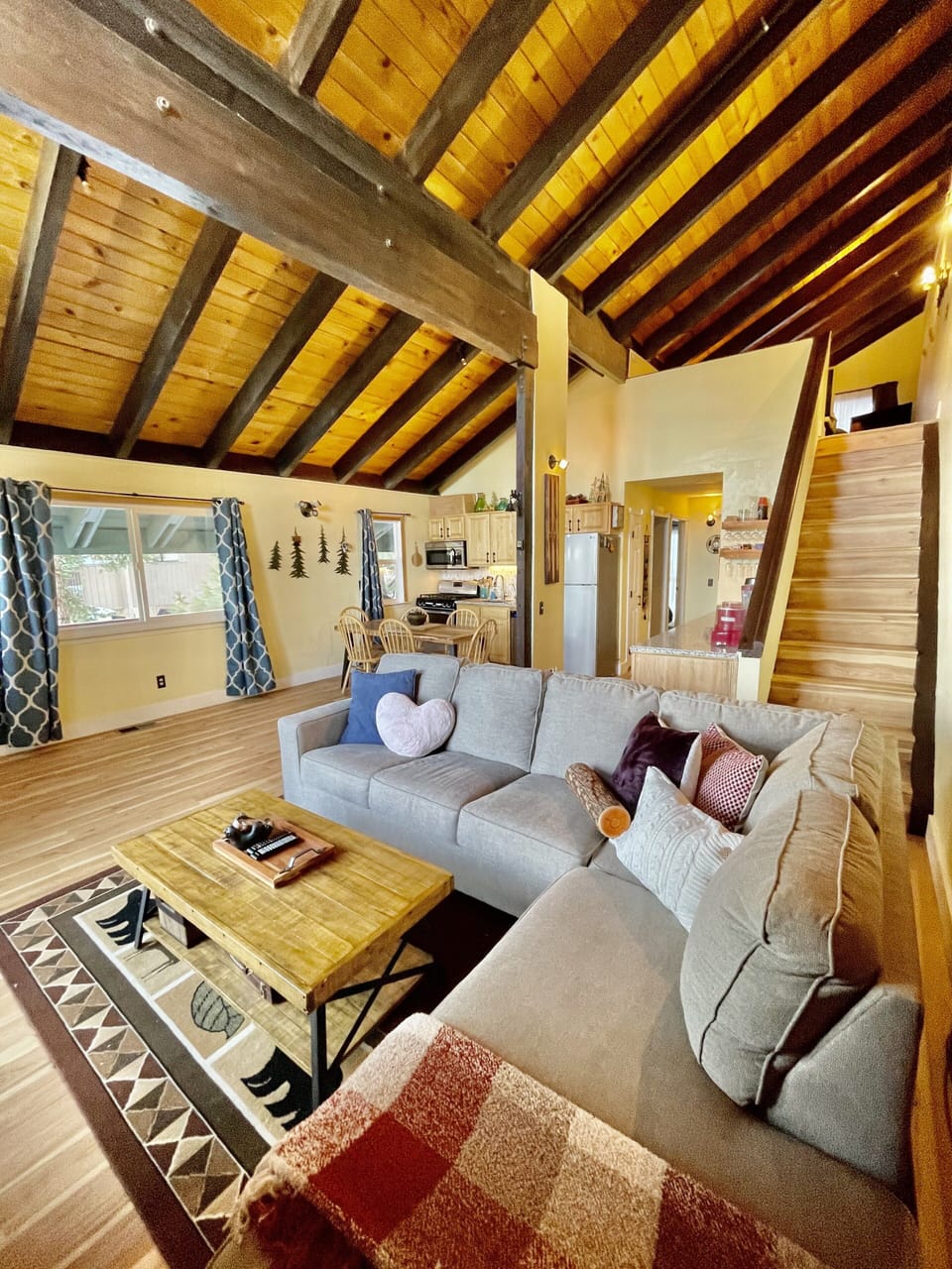 Staircase to upper level loft