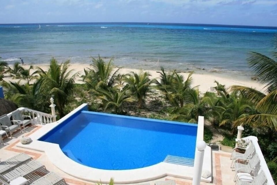 Oceanfront Infinity edge freshwater pool. Guaranteed sunsets; cameras required!