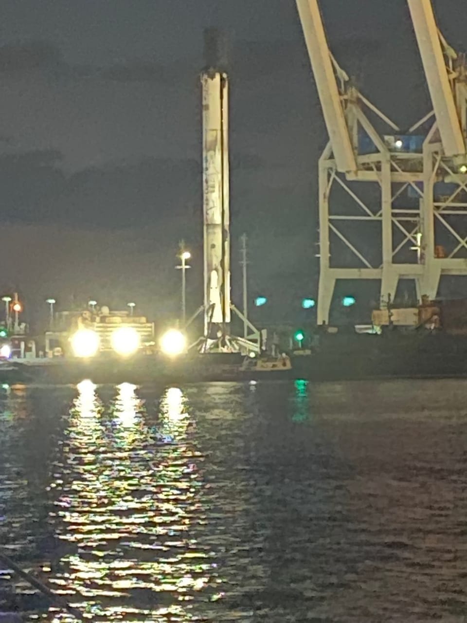 Space X rocket recovery at the Port 10-8-22