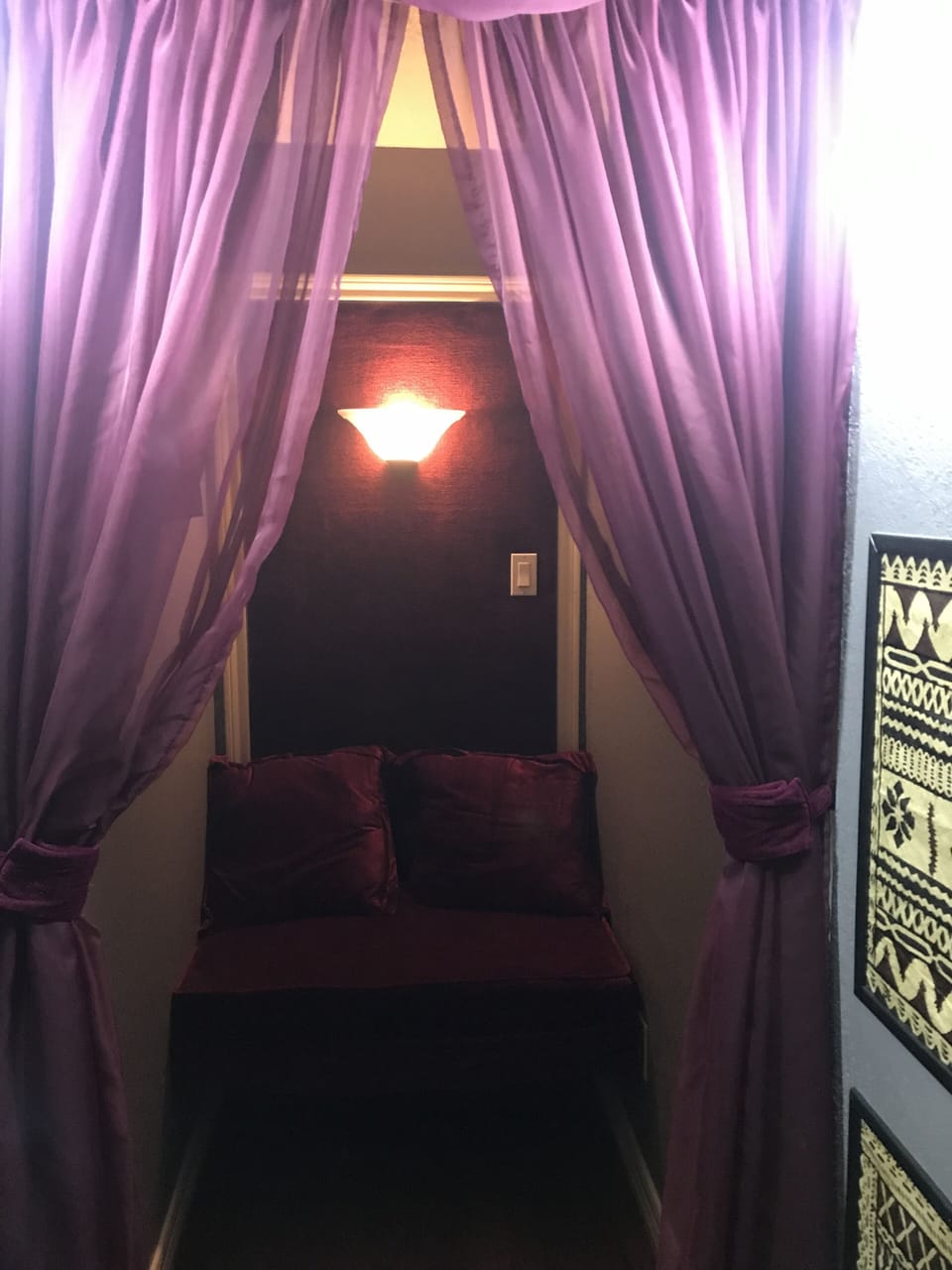 This private area is ideal for private conversations.