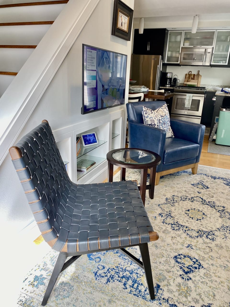 LR chairs with streaming TV