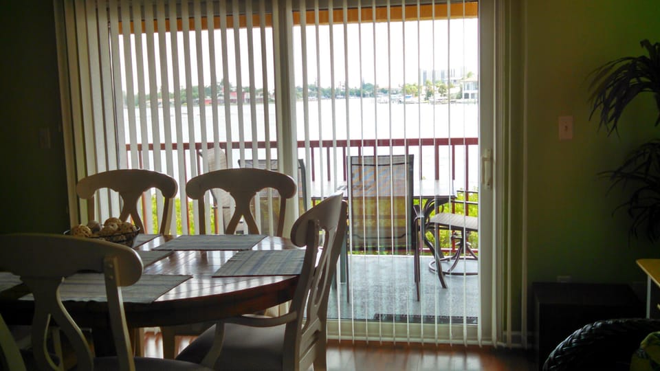 The balcony awaits... be sure to watch for Manatees, Dolphins and sea birds!