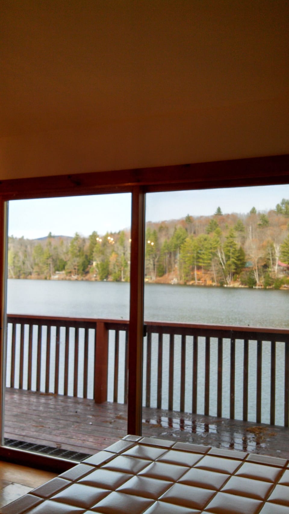 View from kitchen and living room