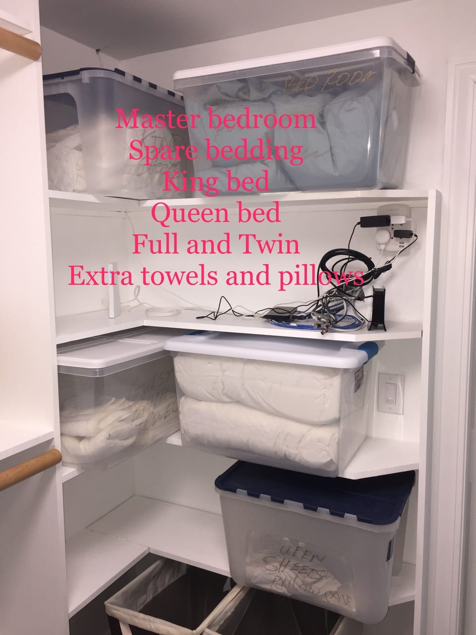Extra Bedding - Queen Size inflatable bed included with unit