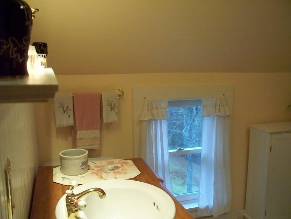 Vanity in apartment bathroom