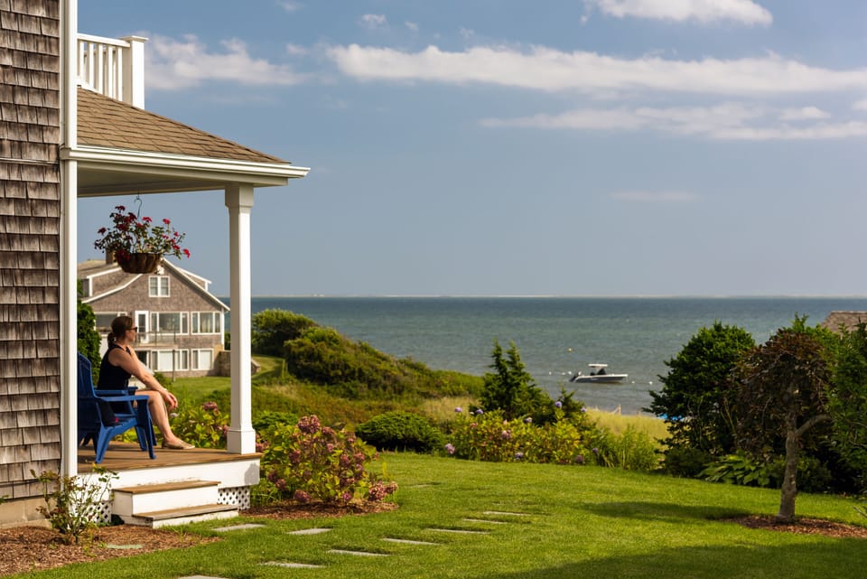 Water views from the porch