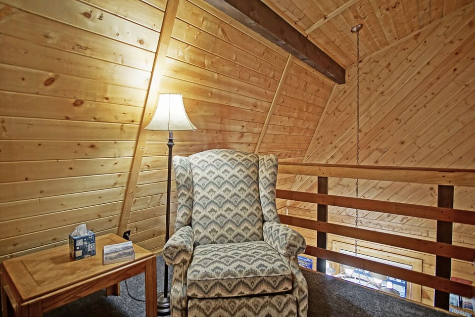 Loft area for reading or relaxing