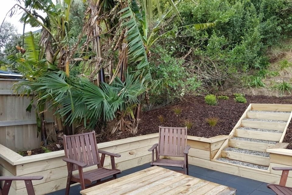 Outdoor firepit area