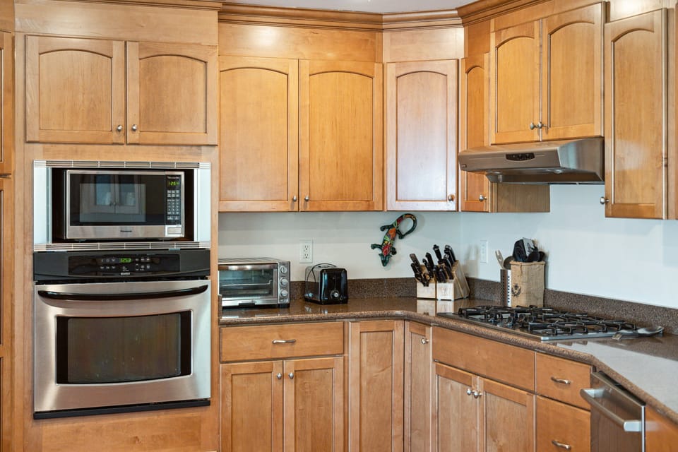 Another view of the large kitchen.