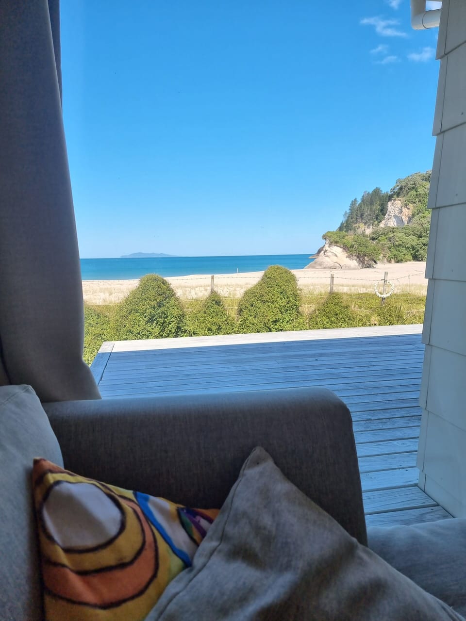 View from the couch in the lounge.