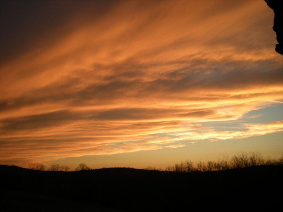 Spectacular sunsets are common