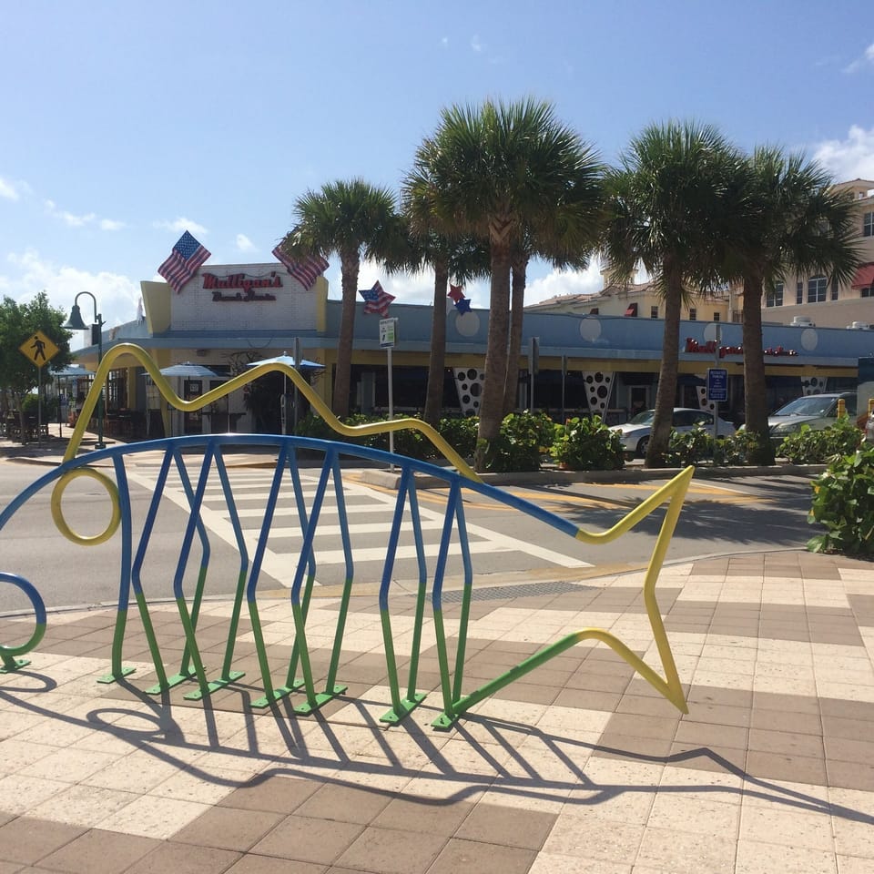 Bike rack fish shaped 