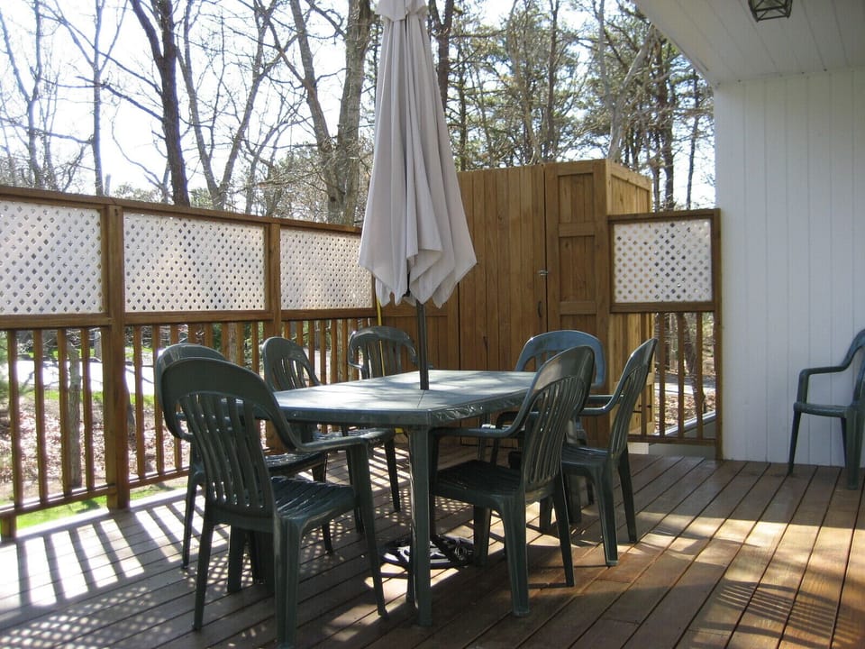 Lovely outdoor private deck.