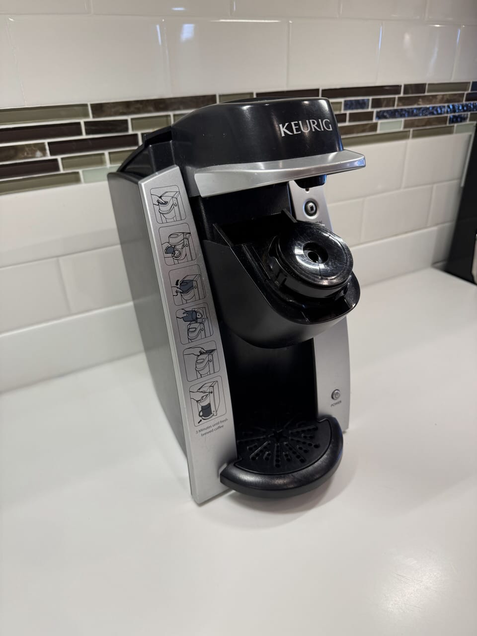 Brink your K-cups and make use of our Keurig coffee maker.