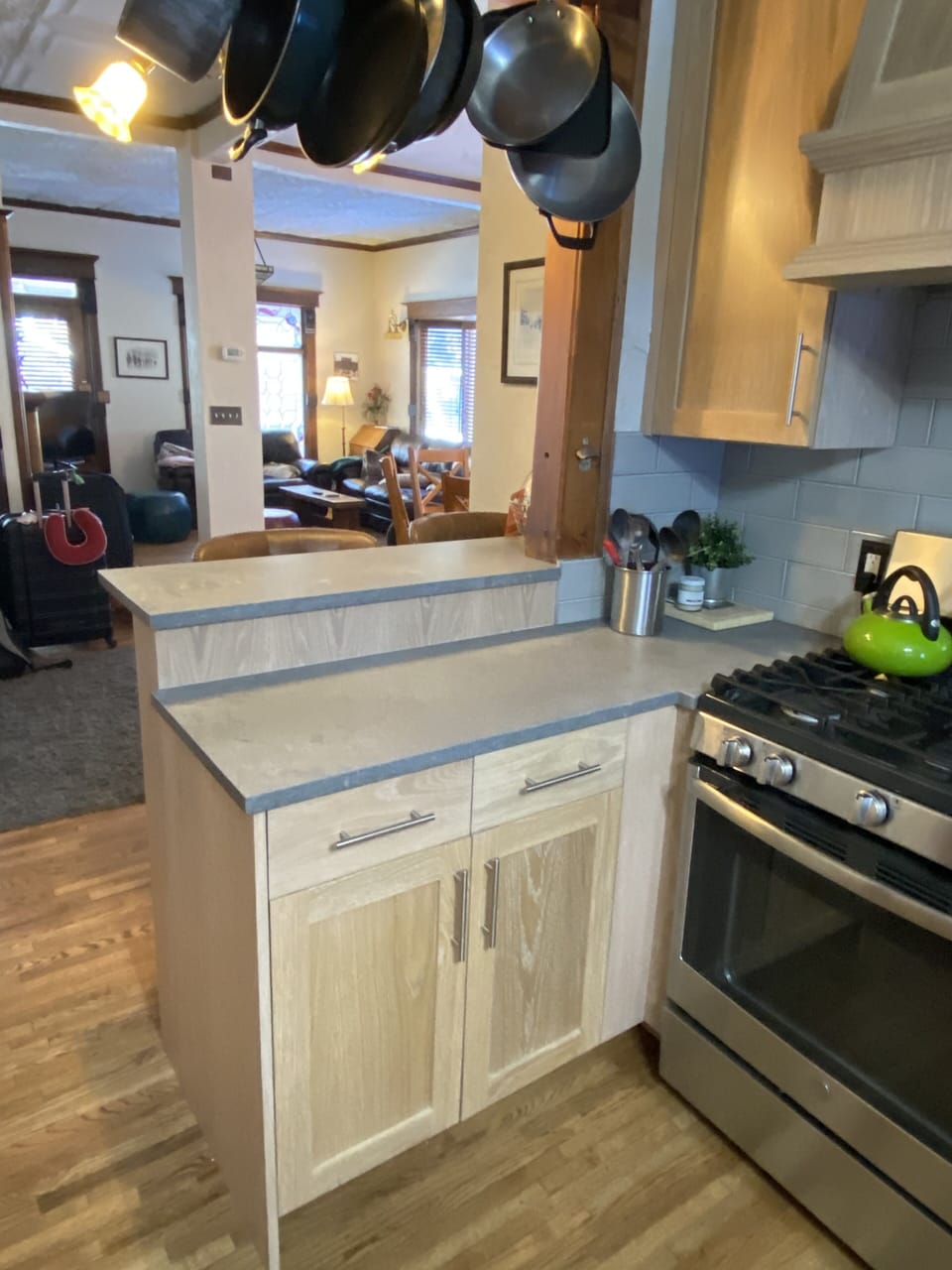 Newly Remodeled Kitchen View to Living Area (View 3)