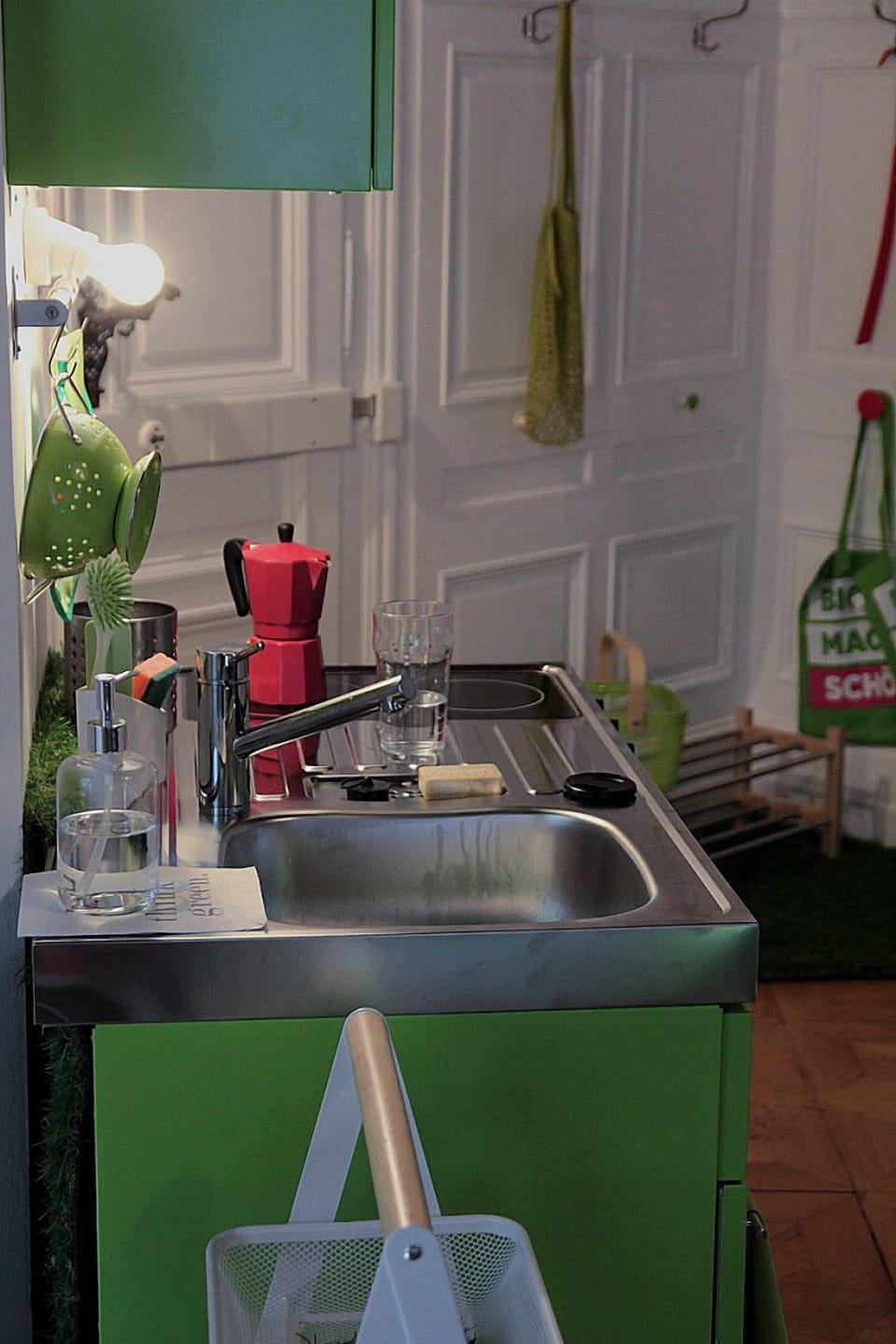 green kitchen
