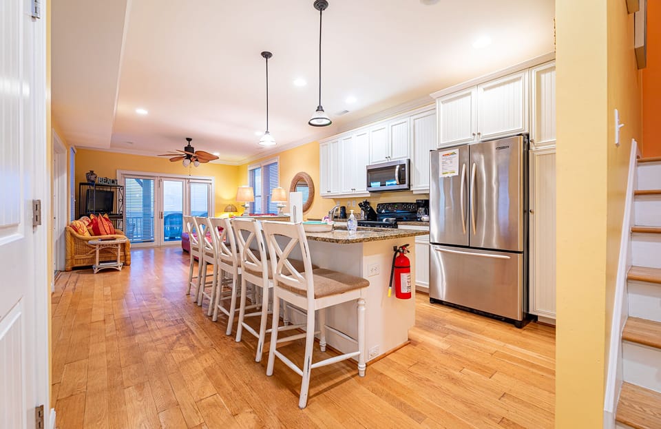 Kitchen and living room