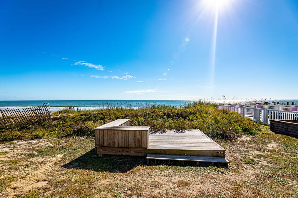 Set up your beach chairs and lounge all day